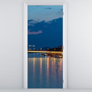 Fototapeta na dvere - Bratislava s hradom (95x205cm)