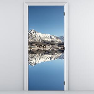 Fototapeta na dvere - Hory a ich odraz (95x205cm)