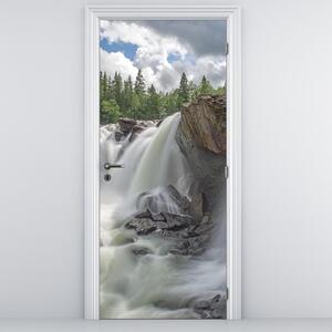 Fototapeta na dvere - Vodopády (95x205cm)
