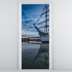 Fototapeta na dvere - Plachetnica (95x205cm)
