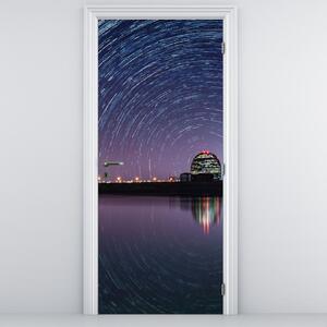 Fototapeta na dvere - Nočná obloha s hviezdami (95x205cm)