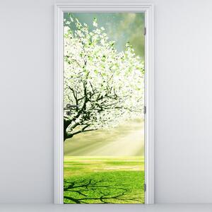 Fototapeta na dvere - Strom na lúke (95x205cm)