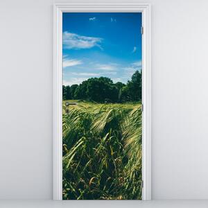 Fototapeta na dvere - Lúka a les (95x205cm)