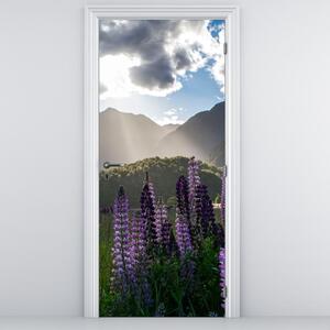 Fototapeta na dvere - Scenéria vlčích bôbov (95x205cm)