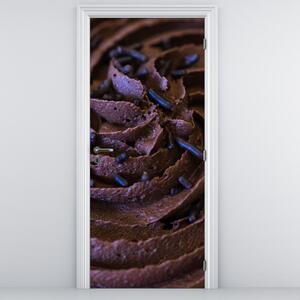 Fototapeta na dvere - Čokoládový cupcake (95x205cm)
