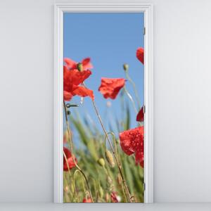 Fototapeta na dvere - Vlčie maky (95x205cm)