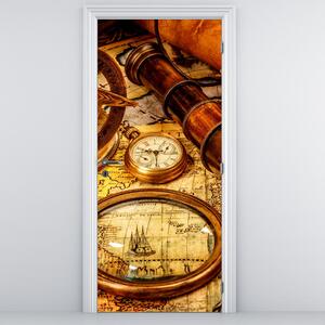 Fototapeta na dvere - Historické pomôcky námorníkov (95x205cm)