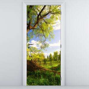 Fototapeta na dvere - Jarná lúka (95x205cm)