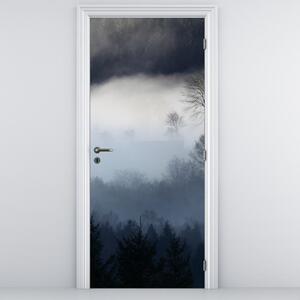 Fototapeta na dvere - Hmla nad lesom (95x205cm)