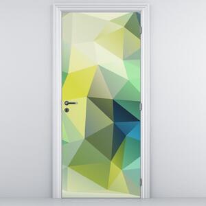 Fototapeta na dvere - Geometrická abstrakcia (95x205cm)