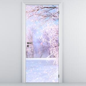 Fototapeta na dvere - Mrazivá zima (95x205cm)