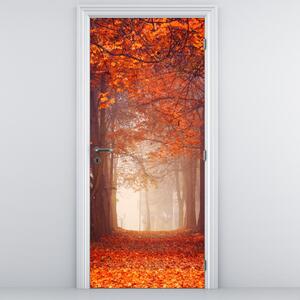 Fototapeta na dvere - Jesenný les (95x205cm)