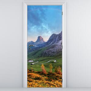 Fototapeta na dvere - Dúha nad skaliskami (95x205cm)