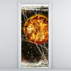 Fototapeta na dvere - Staroveká dobová maľba (95x205cm)