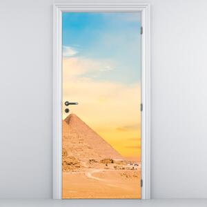 Fototapeta na dvere - Egyptské pyramídy (95x205cm)