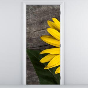 Fototapeta na dvere - Kvet slnečnice (95x205cm)