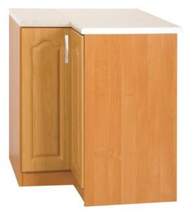 KONDELA Kuchynská skrinka, jelša, ľavá, LORA MDF NEW KLASIK S90/90
