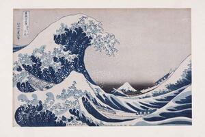 Hokusai, Katsushika - Umelecká tlač The Hollow of the Deep Sea Wave off Kanagawa, (40 x 26.7 cm)