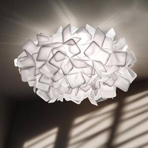 Slamp Clizia – dizajnérske nástenné svetlo, biele, Biela / opálová, Obývacia izba / jedáleň, Plast, Dizajn, Nástenné svetlá