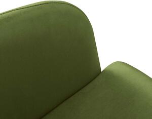 Zelená Zamatová stolička Neo MICADONI HOME