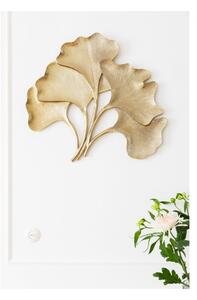 KARE DESIGN Sada 2 ks – Dekorácia na stenu Ginkgo – zlatá, veľká 66 × 72 × 4 cm