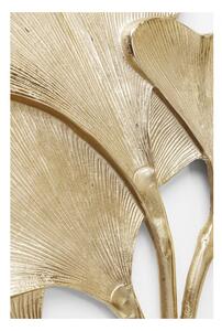 KARE DESIGN Sada 2 ks – Dekorácia na stenu Ginkgo – zlatá, veľká 66 × 72 × 4 cm