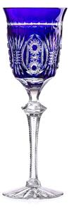 Bohemia Crystal Ručne brúsené poháre na víno Modrá 240ml (set po 2ks)