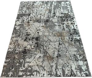 HU Sivý moderný koberec Luxess 25019-GRI Rozmer: 60x110 cm