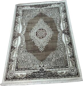 HU Hnedý vintage koberec Luxess 10137-Brown Rozmer: 60x110 cm