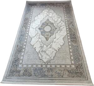 HU Sivo-modro-hnedý vintage koberec Luxess 31350-Blue Rozmer: 60x110 cm