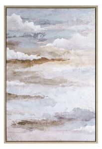Dekorstudio Ručne maľovaný obraz na plátne s rámom - abstraktná obloha 60 x 90 cm