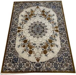 HU Hnedo-modrý moderný koberec King 29026-BROWN/BROWN Rozmer: 80x150 cm