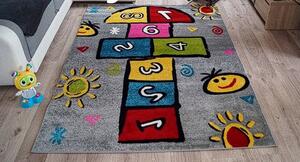 Detský koberec Kids preskakovačka – viacfarebný, 100% PP Rozmer: 60x100 cm