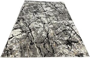 HU Viacfarebný moderný koberec Glamour 25226-Siyach Rozmer: 60x110 cm