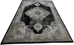 HU Čierny orientálny koberec Glamour 27216-Siyach Rozmer: 60x110 cm