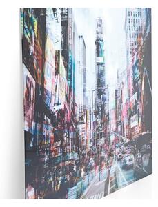 KARE DESIGN Obraz na skle Times Square Move 120×160 cm 120 × 160 × 4 cm
