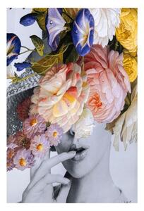 KARE DESIGN Obraz s rámom Flower Lady Pastel 152x117 cm 117 × 154 cm