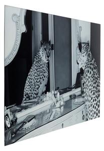 KARE DESIGN Sklenený obraz Metallic Gepard 100×150 cm 100 × 150 cm