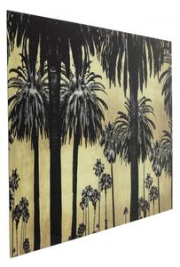 KARE DESIGN Sklenený obraz Metallic Palms 120×180 cm 120 × 180 cm