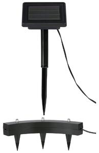Solárne vonkajšie svietidlo Grundig pre rastliny – solárne svietidlo – vodeodolné (IP44) – jednoduchá inštalácia do záhrady – energeticky úsporné LED osvetlenie – rozmery 35x1x5 cm – farba: čierna