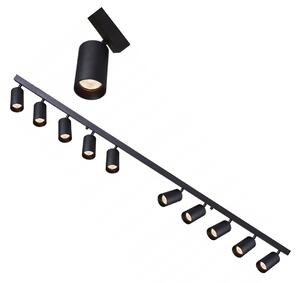 BERGE Koľajnicová lampa GU10 VIKI-L 10 - čierna