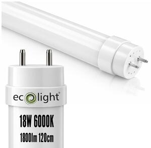ECOLIGHT LED sklenená trubica 120cm - 18W - 1800lm - 6500K