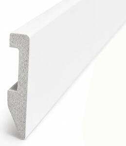 GGD Podlahová lišta HDPS 8cm biela hladká