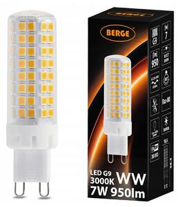 BERGE LED žiarovka - G9 - 7W - 780Lm - PVC - teplá biela