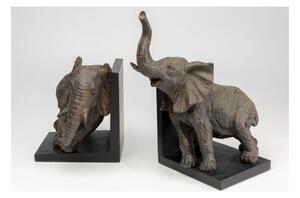 KARE DESIGN Zarážka na knihy Elephants 25 cm – set 2 ks 25,3 × 31 × 20,5 cm