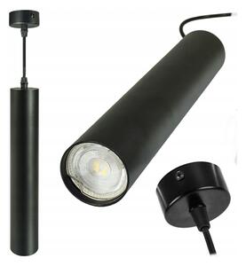 ECOLIGHT GU10 čierne LED rúrkové závesné svietidlo