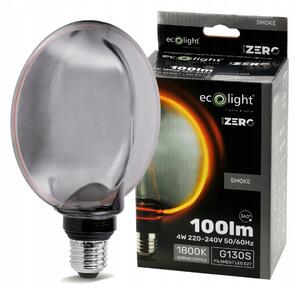 ECOLIGHT Dekoratívna LED žiarovka E27 4W 100lm G130 - rada ZERO