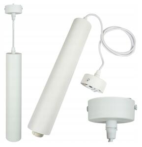 ECOLIGHT GU10 biela LED trubicová závesná lampa