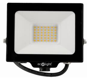 ECOLIGHT LED reflektor 30W 2v1 - studená biela
