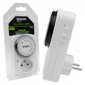 ECOLIGHT Analógový časovač 24H 3500w 16a 230v 50Hz